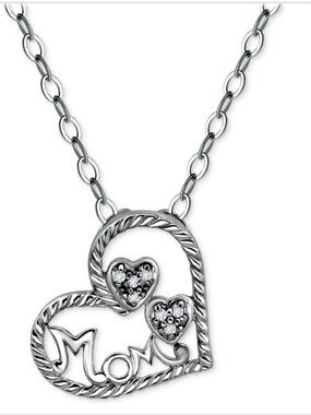 Giani Bernini Sterling Silver Mom Necklace